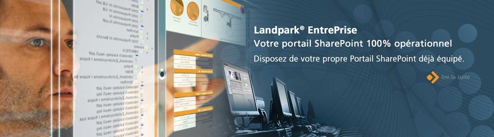 Landpark EntrePrise, disposez de votre Portail SharePoint déjà équipé